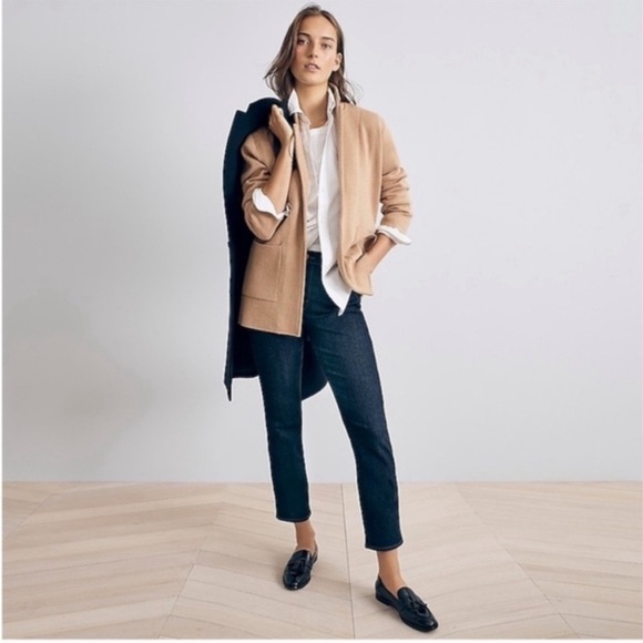 J.Crew 365 Women Sophie Open Front Sweater Blazer Cardigan Wool Blend Small - Picture 1 of 14